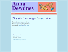 Tablet Screenshot of annadewdney.com